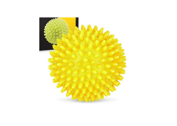 Piłka z kolcami do masażu 10cm żółta