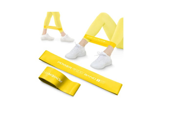 Guma do ćwiczeń MINI POWER BAND 0,8 mm – żółta