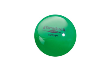 Mała piłka lekarska obciążeniowa Soft Weight 2kg zielona