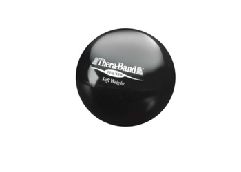 Mała piłka lekarska obciążeniowa Soft Weight 3kg czarna