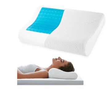 Poduszka ortopedyczna do spania profilowana ERGO+ 4FIZJO z żelem chłodzącym duża