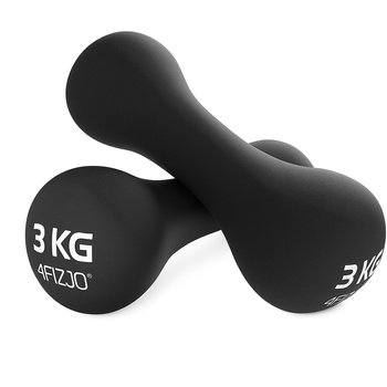 Hantelki żeliwne do ćwiczeń 8-shape 2 x 3 kg