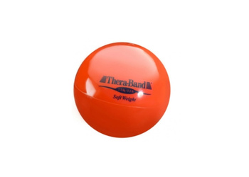 Mała piłka lekarska obciążeniowa Soft Weight 1,5kg czerwona