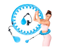 Hula Hop z obciążeniem i masażem – niebieskie